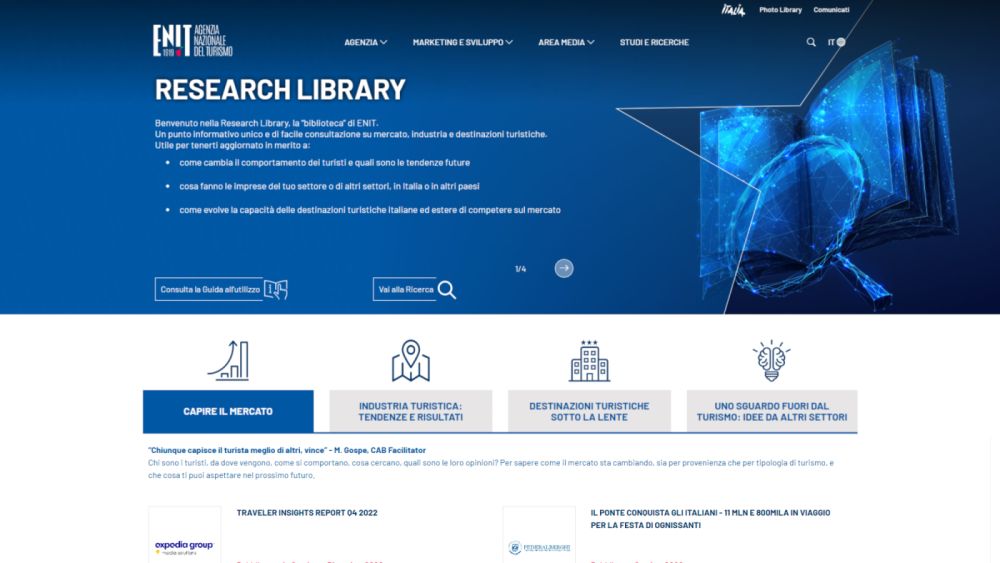 Nasce Research Library, la “biblioteca” del turismo